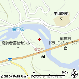 和歌山県田辺市龍神村柳瀬周辺の地図