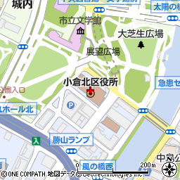 北九州市小倉北区役所周辺の地図