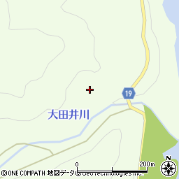 徳島県阿南市大田井町松ノ岡周辺の地図