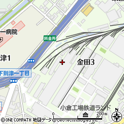 福岡県北九州市小倉北区金田3丁目周辺の地図