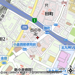 ローソン小倉田町東店周辺の地図