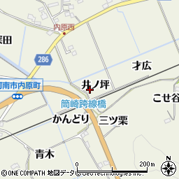 徳島県阿南市内原町井ノ坪周辺の地図