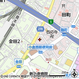 ローソン小倉田町店周辺の地図