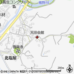 天田会館周辺の地図