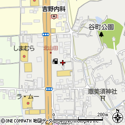 愛媛県松山市谷町146-15周辺の地図