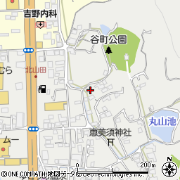 愛媛県松山市谷町442周辺の地図
