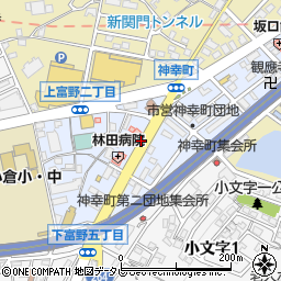 福岡県北九州市小倉北区神幸町周辺の地図