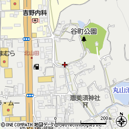愛媛県松山市谷町444周辺の地図