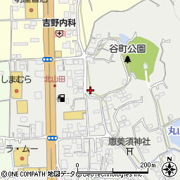 愛媛県松山市谷町445周辺の地図