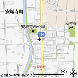 愛媛県松山市安城寺町1343周辺の地図