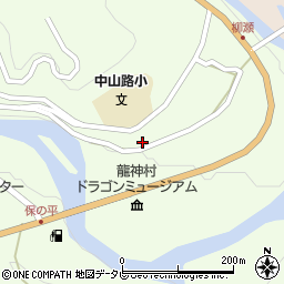 和歌山県田辺市龍神村柳瀬1074周辺の地図