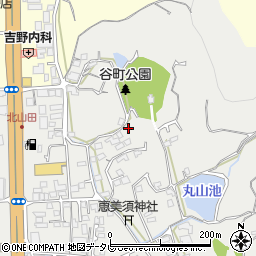 愛媛県松山市谷町434周辺の地図