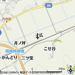 徳島県阿南市内原町才広周辺の地図