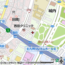 オークランド城内公園通り周辺の地図