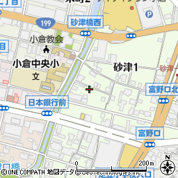 〒802-0014 福岡県北九州市小倉北区砂津の地図