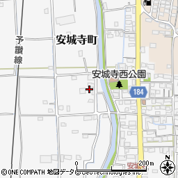 愛媛県松山市安城寺町1357周辺の地図