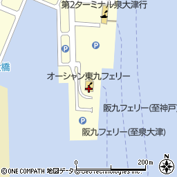 新門司港ＦＴ（オーシャン東九フェリー）周辺の地図