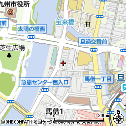 カギの２４時間救急車片野・原町・井堀・香春口周辺の地図