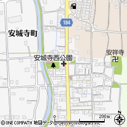 愛媛県松山市安城寺町1333周辺の地図