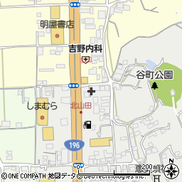 愛媛県松山市谷町132周辺の地図