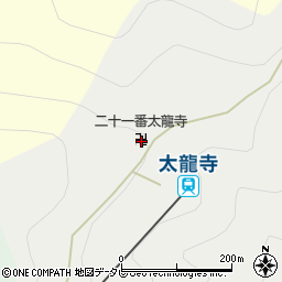 太龍寺周辺の地図