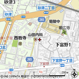 〒802-0023 福岡県北九州市小倉北区下富野の地図