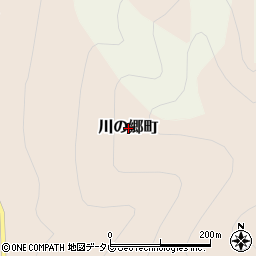 愛媛県松山市川の郷町周辺の地図