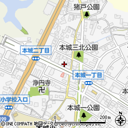 丸十寿司本城店周辺の地図