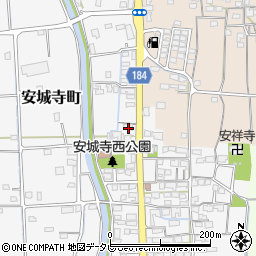 愛媛県松山市安城寺町1303周辺の地図