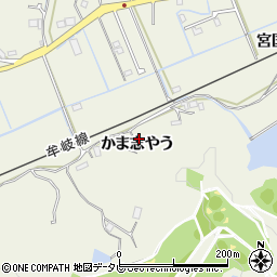 徳島県阿南市内原町かま志やう周辺の地図