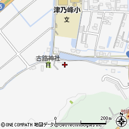 徳島県阿南市津乃峰町中分321周辺の地図