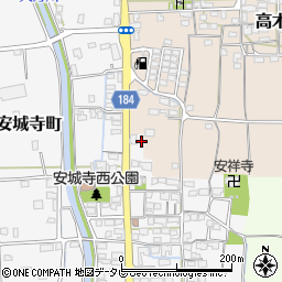 愛媛県松山市安城寺町1300周辺の地図