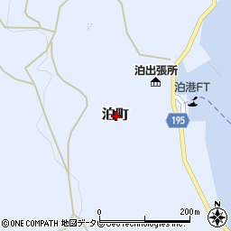 愛媛県松山市泊町周辺の地図