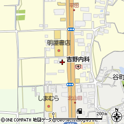 ソフトバンク　松山平田周辺の地図
