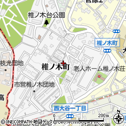 福岡県北九州市戸畑区椎ノ木町周辺の地図