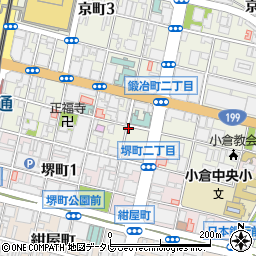 福岡県北九州市小倉北区鍛冶町周辺の地図