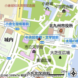 福岡県北九州市小倉北区城内周辺の地図