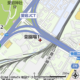 福岡県北九州市小倉北区菜園場1丁目8周辺の地図