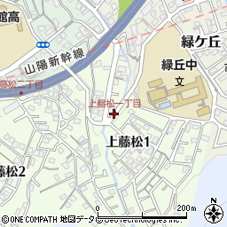上藤松一丁目周辺の地図
