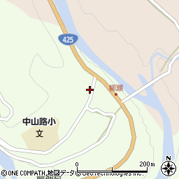 和歌山県田辺市龍神村柳瀬4周辺の地図
