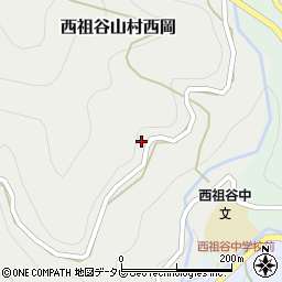 徳島県三好市西祖谷山村西岡189周辺の地図