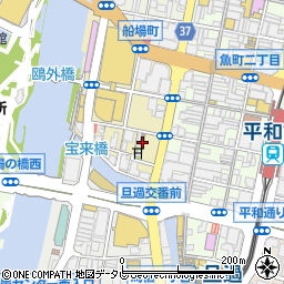 小倉船場郵便局周辺の地図