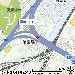 福岡県北九州市小倉北区菜園場1丁目6周辺の地図