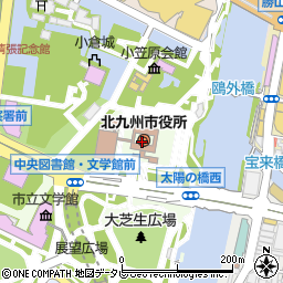 ファミリーマート北九州市役所／Ｓ店周辺の地図