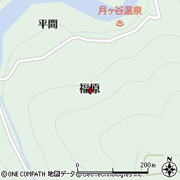 徳島県勝浦郡上勝町福原周辺の地図