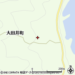徳島県阿南市大田井町宮平周辺の地図