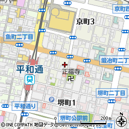大阪町パーキング周辺の地図