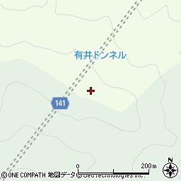 有井トンネル周辺の地図