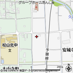 愛媛県松山市安城寺町1413周辺の地図