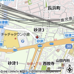 在宅マッサージ北九州療養サポート小倉店周辺の地図